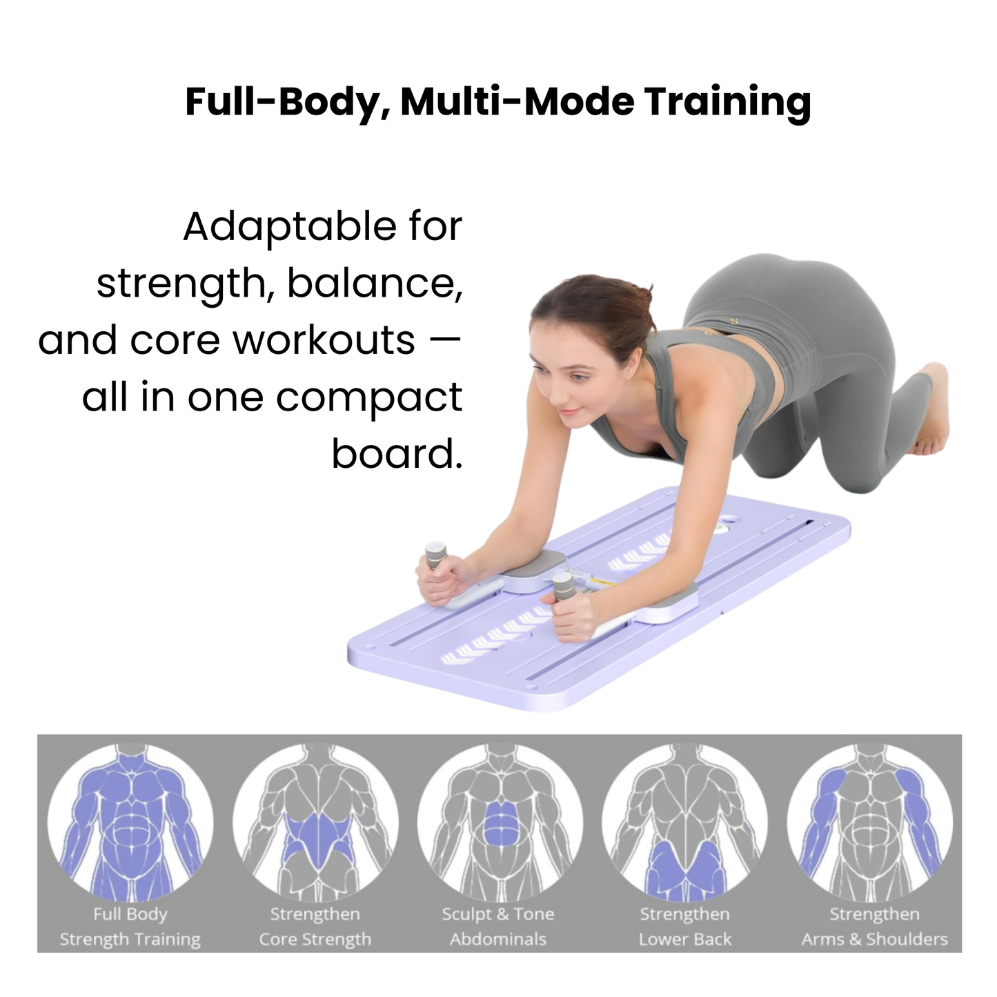 5-in-1 Multifunctional Pilates Reformer Board
