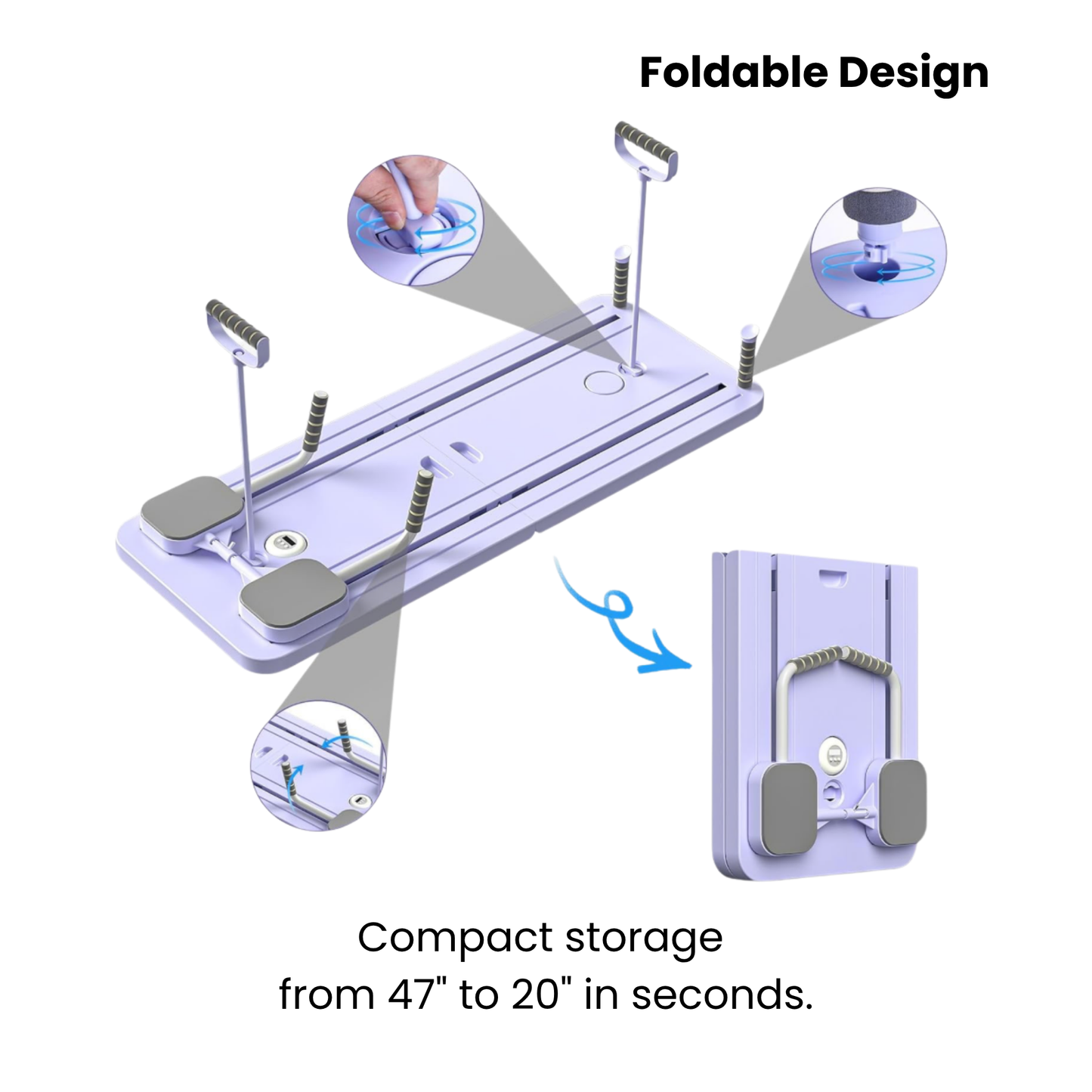 Foldable design pilates board 