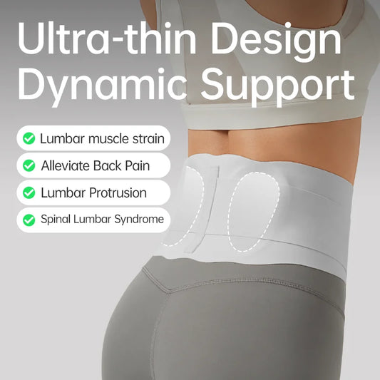 Unisex Breathable Back Support Belt Adjustable Lumbar Brace for Sciatica/Disc/Scoliosis Pain Relief